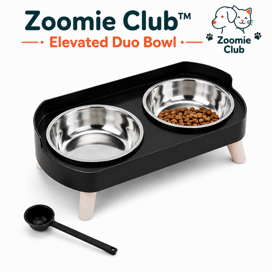 Zoomie Club™ Elevated Duo Bowl